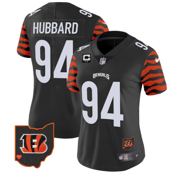 Women's Bengals Stripes Vapor Limited Jersey - All Stitched - Image 10
