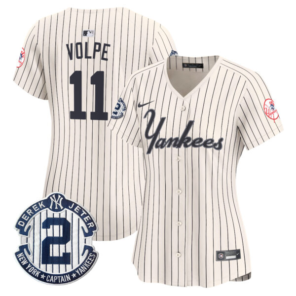 Women's Yankees Throwback Vapor Premier Limited Jersey - All Stitched - Image 2