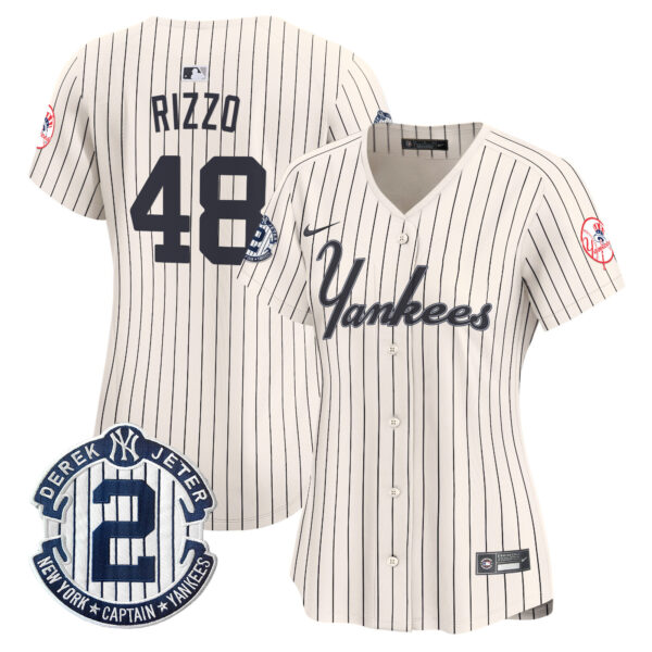 Women's Yankees Throwback Vapor Premier Limited Jersey - All Stitched - Image 7