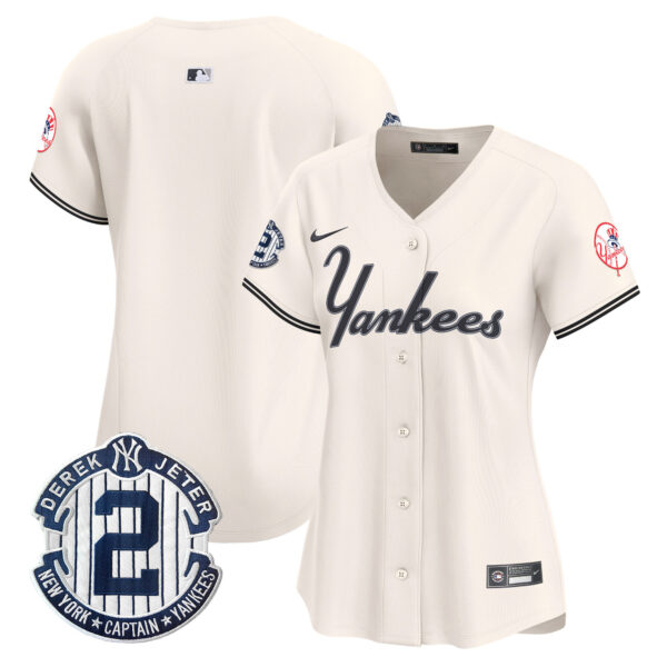 Women's Yankees Throwback Vapor Premier Limited Jersey - All Stitched - Image 16