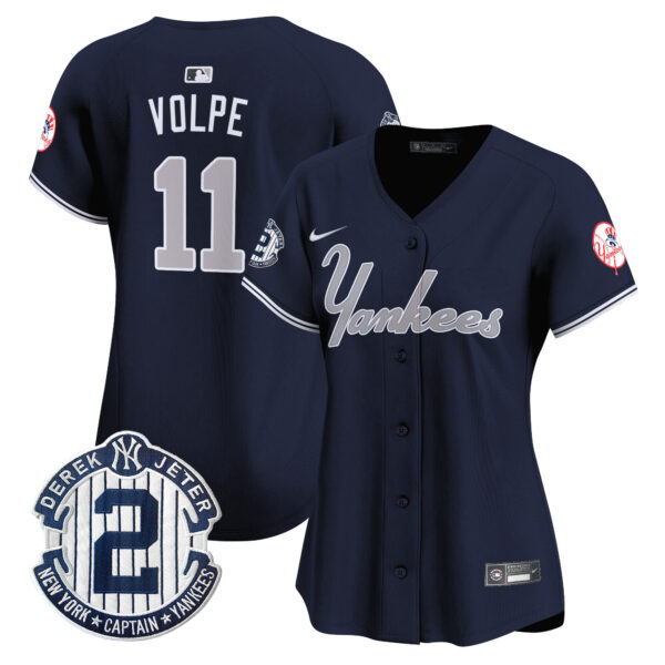 Women's Yankees Throwback Vapor Premier Limited Jersey - All Stitched - Image 26