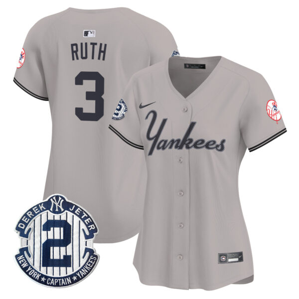 Women's Yankees Throwback Vapor Premier Limited Jersey - All Stitched - Image 35