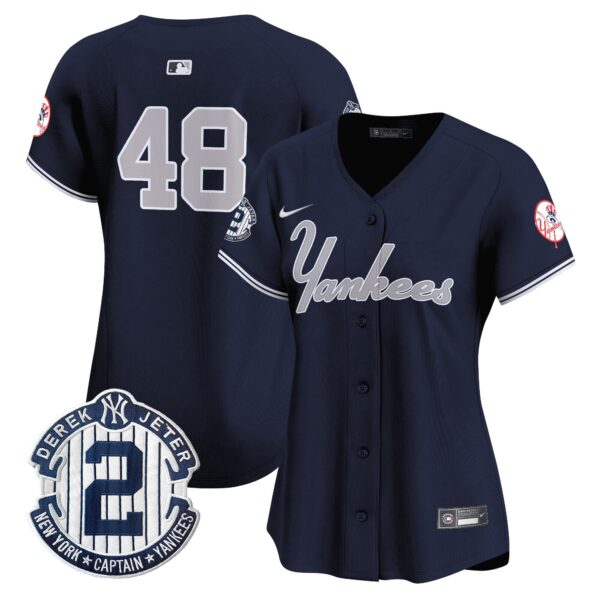 Women's Yankees Throwback Vapor Premier Limited Jersey V2 - All Stitched - Image 31