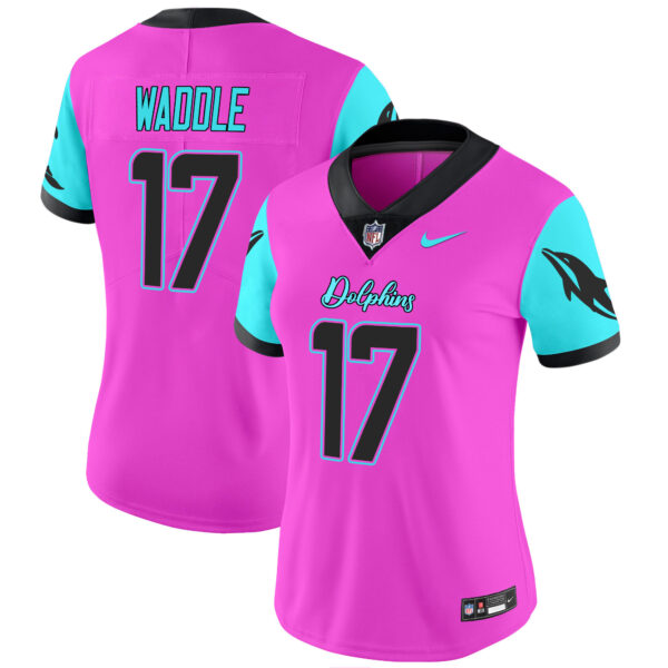 Women's Dolphins Miami Vice Vapor Limited Jersey - All Stitched - Image 18