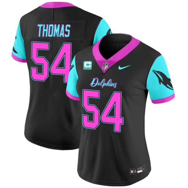 Women's Dolphins Miami Vice Vapor Limited Jersey - All Stitched - Image 6