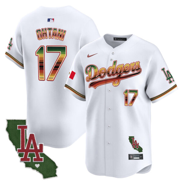 Men's Dodgers Mexico Traditional Style Vapor Premier Limited Jersey - All Stitched - Image 2