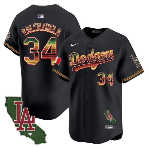 Men's Dodgers Mexico Traditional Style Vapor Premier Limited Jersey - All Stitched - Image 17