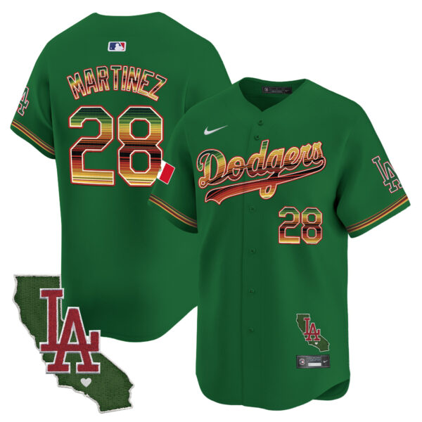 Men's Dodgers Mexico Traditional Style Vapor Premier Limited Jersey - All Stitched - Image 39