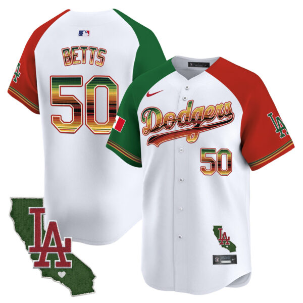 Men's Dodgers Mexico Traditional Style Vapor Premier Limited Jersey - All Stitched - Image 28