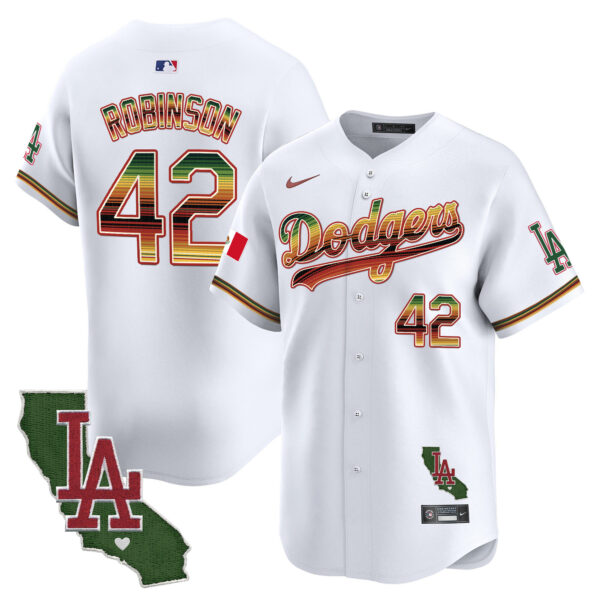Men's Dodgers Mexico Traditional Style Vapor Premier Limited Jersey - All Stitched - Image 3