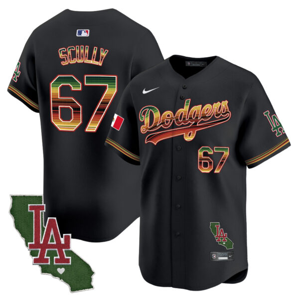 Men's Dodgers Mexico Traditional Style Vapor Premier Limited Jersey - All Stitched - Image 22