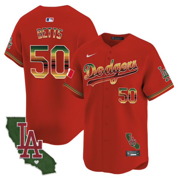 Men's Dodgers Mexico Traditional Style Vapor Premier Limited Jersey - All Stitched - Image 44