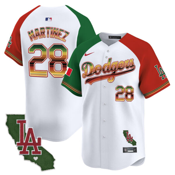 Men's Dodgers Mexico Traditional Style Vapor Premier Limited Jersey - All Stitched - Image 31