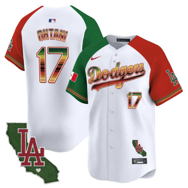 Men's Dodgers Mexico Traditional Style Vapor Premier Limited Jersey - All Stitched - Image 26