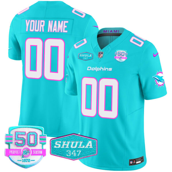 Dolphins "Miami Vice" Vapor Limited Custom Jersey V2 - All Stitched - Image 3