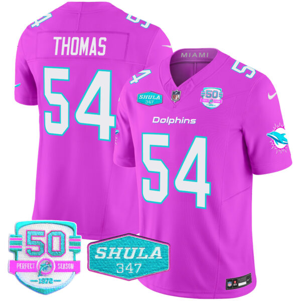 Men's Dolphins "Miami Vice" Vapor Limited Jersey V2 - All Stitched - Image 46