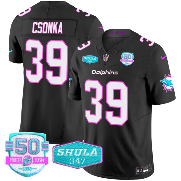 Men's Dolphins "Miami Vice" Vapor Limited Jersey V2 - All Stitched - Image 39