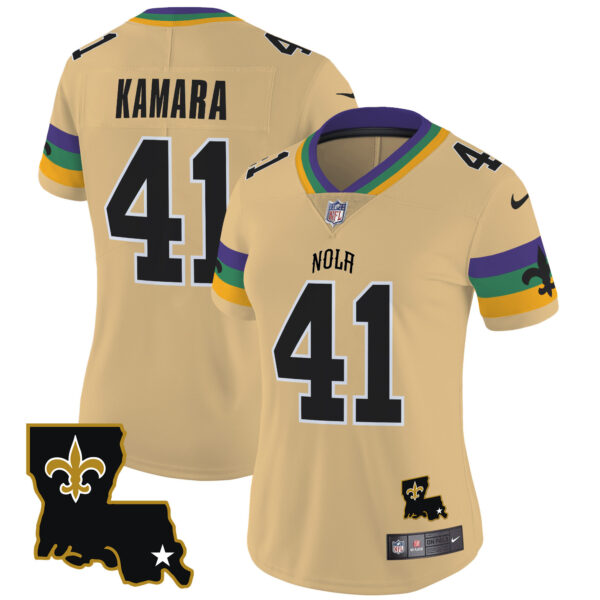 Women's Saints 2024 New Orleans City Vapor Limited Jersey - All Stitched - Image 16