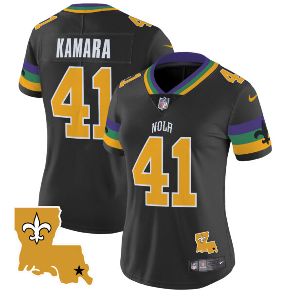 Women's Saints 2024 New Orleans City Vapor Limited Jersey - All Stitched - Image 9
