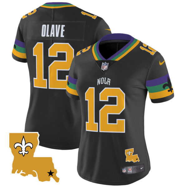 Women's Saints 2024 New Orleans City Vapor Limited Jersey - All Stitched - Image 8