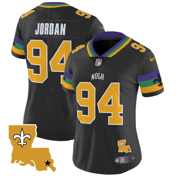 Women's Saints 2024 New Orleans City Vapor Limited Jersey - All Stitched - Image 10