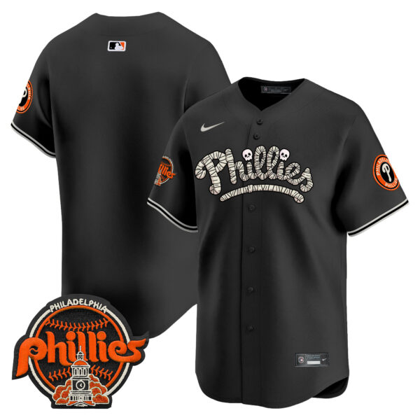 Men's Phillies Halloween Vapor Premier Limited Jersey - All Stitched - Image 27