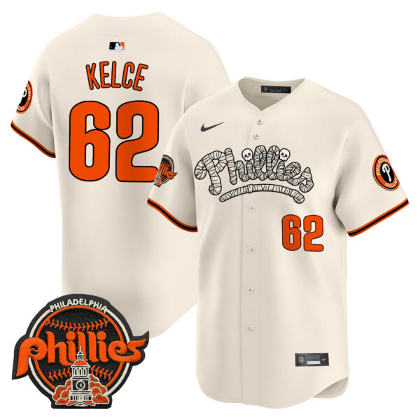 Men's Phillies Halloween Vapor Premier Limited Jersey - All Stitched - Image 7