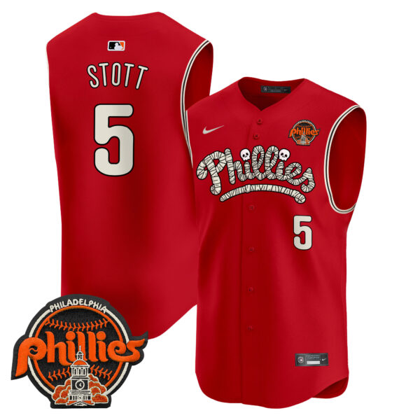 Men's Phillies Halloween Vapor Premier Sleeveless Jersey - All Stitched - Image 40