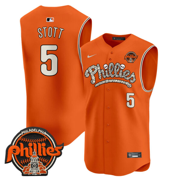 Men's Phillies Halloween Vapor Premier Sleeveless Jersey - All Stitched - Image 13