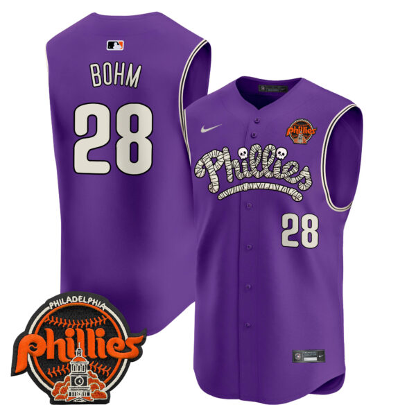 Men's Phillies Halloween Vapor Premier Sleeveless Jersey - All Stitched - Image 29