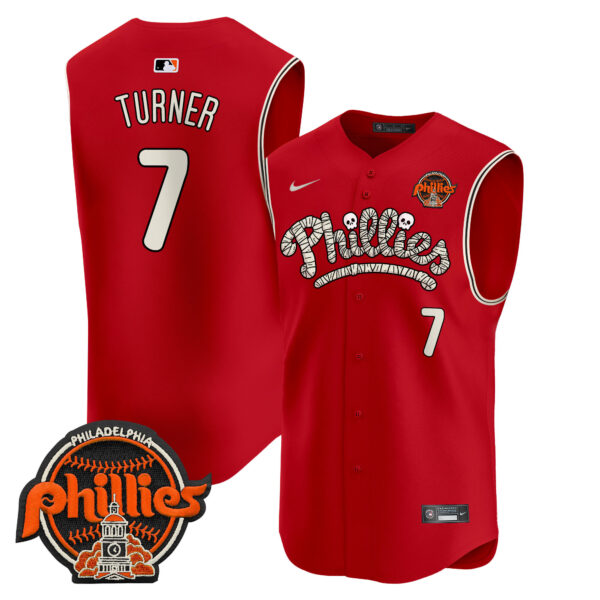 Men's Phillies Halloween Vapor Premier Sleeveless Jersey - All Stitched - Image 39