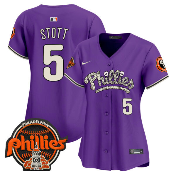 Women's Phillies Halloween Vapor Premier Limited Jersey - All Stitched - Image 31
