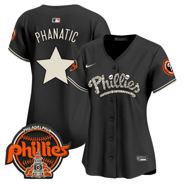 Women's Phillies Halloween Vapor Premier Limited Jersey - All Stitched - Image 26