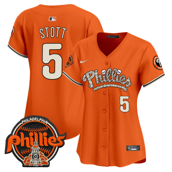 Women's Phillies Halloween Vapor Premier Limited Jersey - All Stitched - Image 13