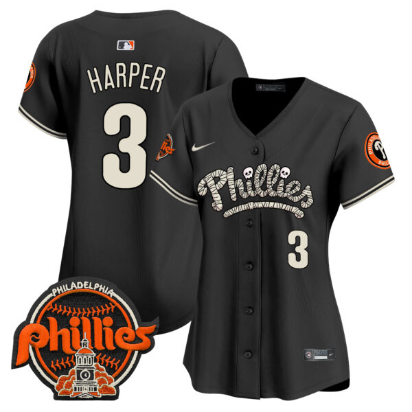 Women's Phillies Halloween Vapor Premier Limited Jersey - All Stitched - Image 19