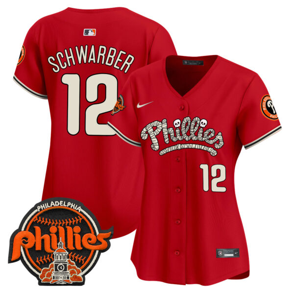 Women's Phillies Halloween Vapor Premier Limited Jersey - All Stitched - Image 43