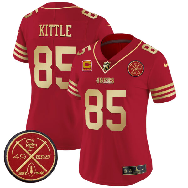 Women's 49ers Est.1946 Patch Vapor Limited Jersey - All Stitched - Image 54