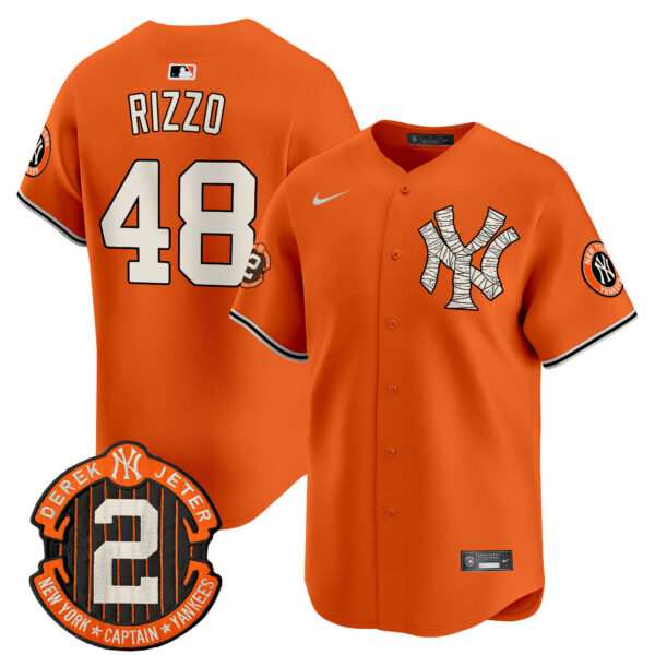 Men's Yankees Halloween Vapor Premier Limited Jersey - All Stitched - Image 7