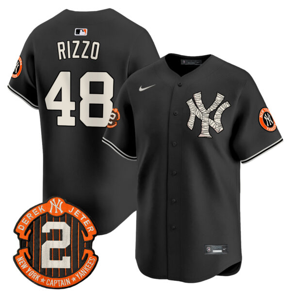 Men's Yankees Halloween Vapor Premier Limited Jersey - All Stitched - Image 15