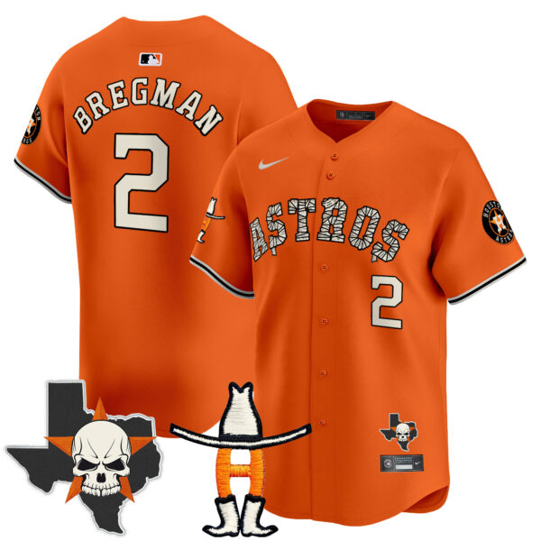 Men's Houston Astros Halloween Vapor Premier Limited Jersey - All Stitched - Image 5