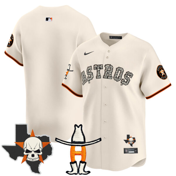 Men's Houston Astros Halloween Vapor Premier Limited Jersey - All Stitched - Image 25