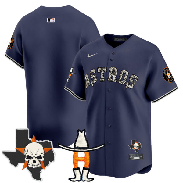 Men's Houston Astros Halloween Vapor Premier Limited Jersey - All Stitched - Image 33