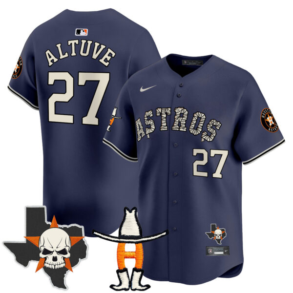 Men's Houston Astros Halloween Vapor Premier Limited Jersey - All Stitched - Image 30