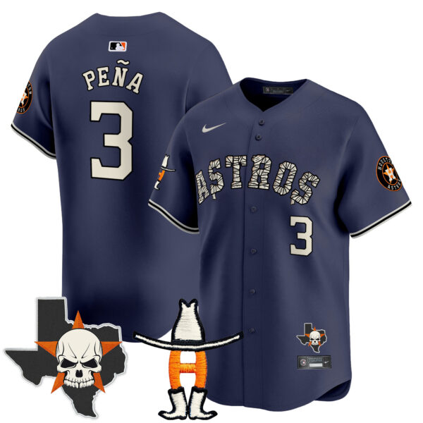 Men's Houston Astros Halloween Vapor Premier Limited Jersey - All Stitched - Image 26