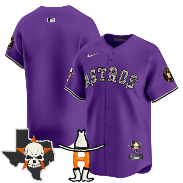 Men's Houston Astros Halloween Vapor Premier Limited Jersey - All Stitched - Image 41