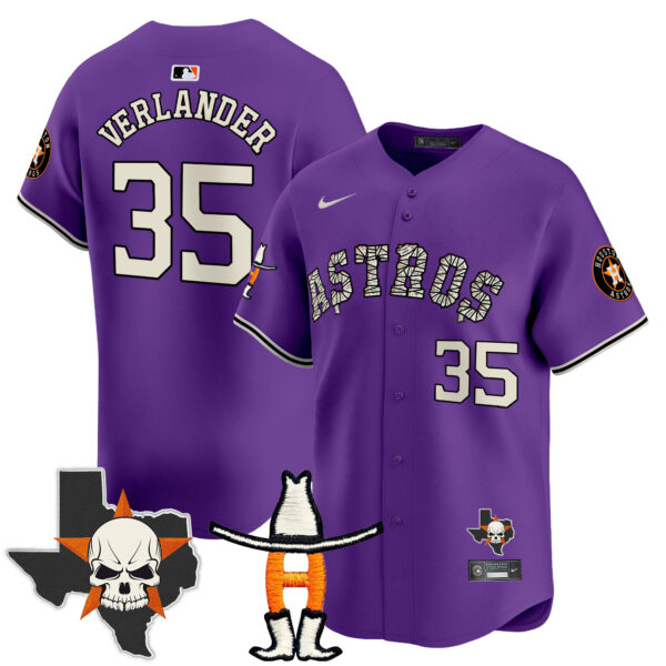 Men's Houston Astros Halloween Vapor Premier Limited Jersey - All Stitched - Image 40