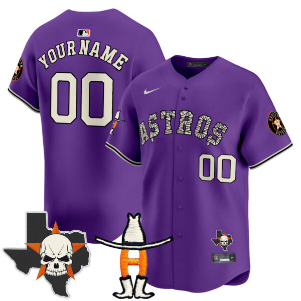 Houston Astros Halloween Vapor Premier Limited Custom Jersey - All Stitched - Image 5