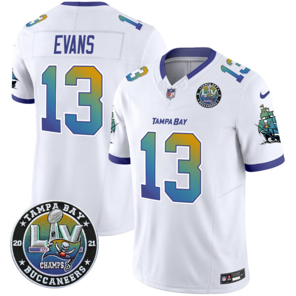 Men's Buccaneers "Tampa City" Super Bowl LIV Patch Vapor Limited Jersey - All Stitched - Image 16