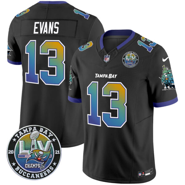 Men's Buccaneers "Tampa City" Super Bowl LIV Patch Vapor Limited Jersey - All Stitched - Image 9