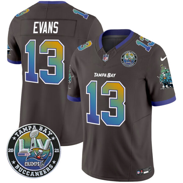 Men's Buccaneers "Tampa City" Super Bowl LIV Patch Vapor Limited Jersey - All Stitched - Image 23